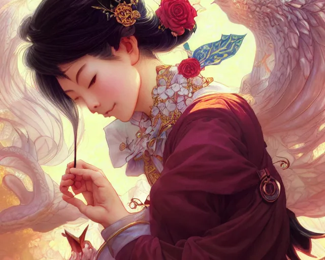 Image similar to photography of naoko takeuchi, deep focus, d & d, fantasy, intricate, elegant, highly detailed, digital painting, artstation, concept art, matte, sharp focus, illustration, hearthstone, art by artgerm and greg rutkowski and alphonse mucha