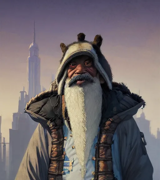 Prompt: Highly detailed portrait of homeless Master shifu, in GTA V, Stephen Bliss, unreal engine, fantasy art by Greg Rutkowski, Loish, Rhads, ferdinand knab, Makoto Shinkai and Lois van baarle, ilya kuvshinov, rossdraws, Tom Bagshaw, global illumination, radiant light, detailed and intricate environment