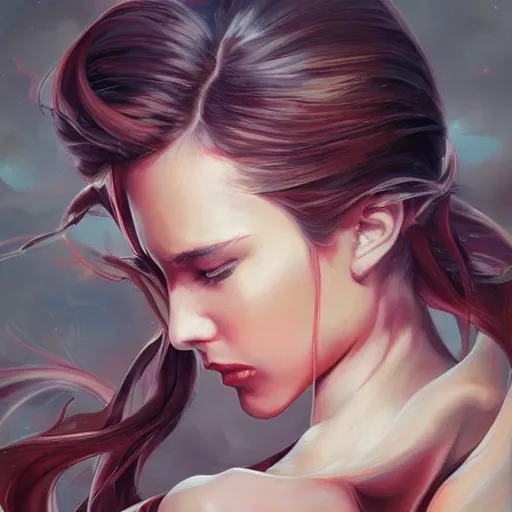 Image similar to a beautiful painting representative of the art style of artgerm and wlop and michael bay