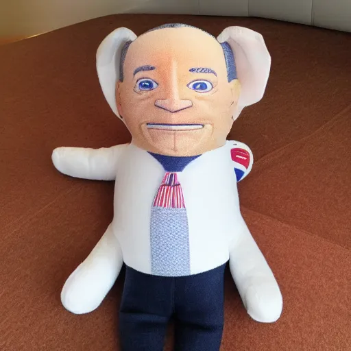 Prompt: Joe Biden plush toy