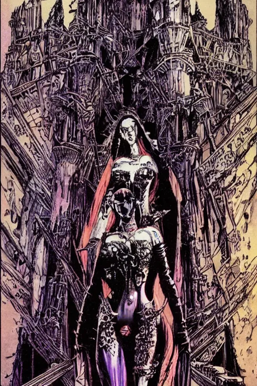 Image similar to castle woman by Philippe Druillet