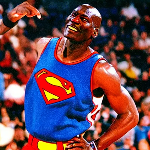 Prompt: Michael Jordan as superman