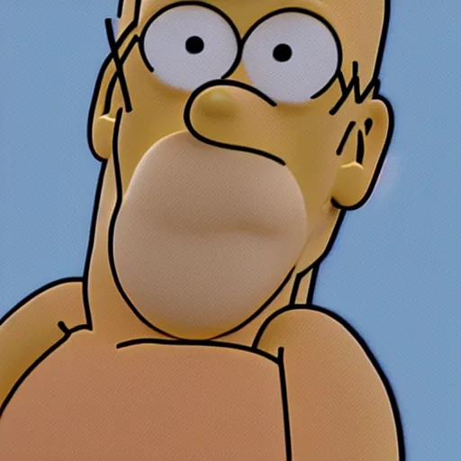 Image similar to 3d homer simpson