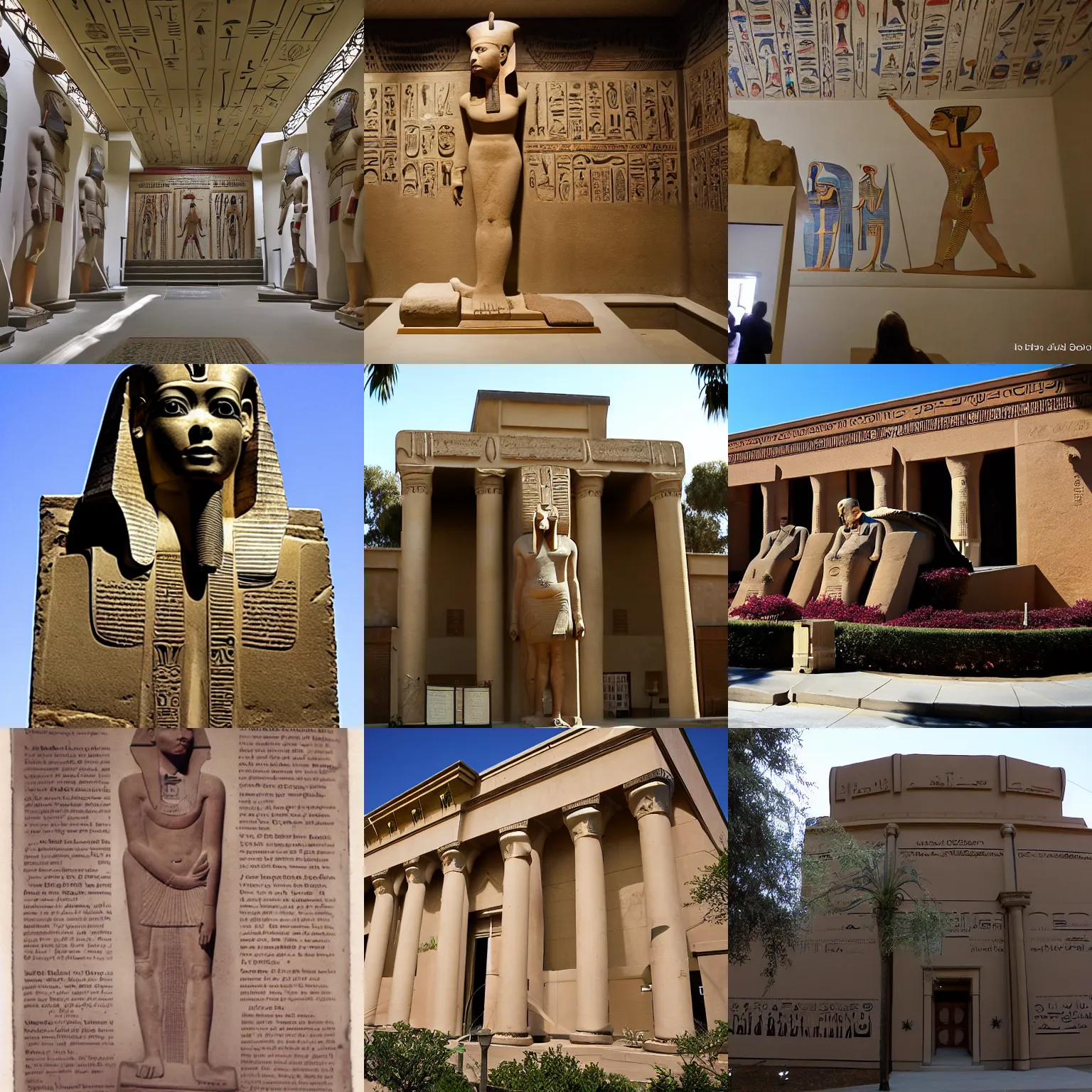 Prompt: rosicrucian egyptian museum in san jose ca