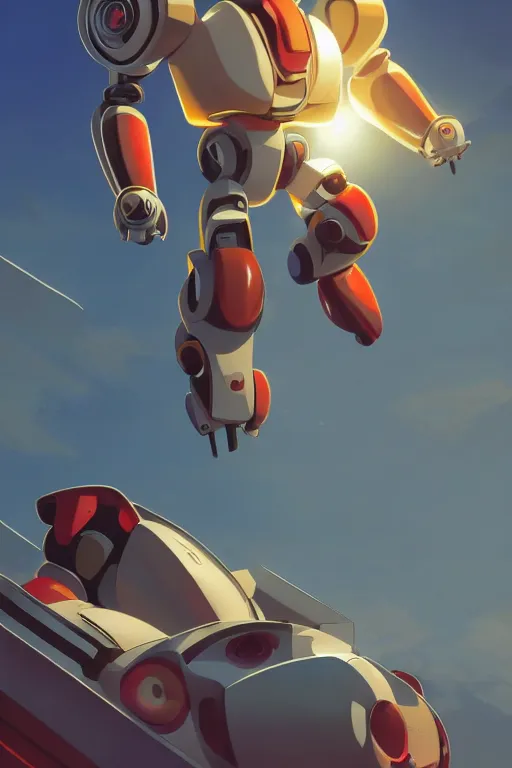 Image similar to metabots medabots medarotto medarot robot minimalist comics, behance hd by jesper ejsing, by rhads, makoto shinkai and lois van baarle, ilya kuvshinov, rossdraws global illumination ray tracing hdr radiating a glowing aura