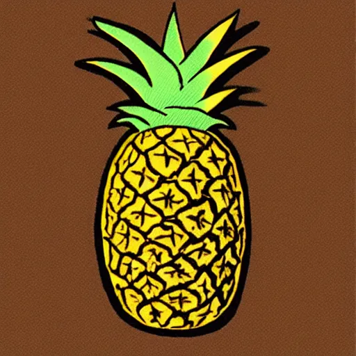 Image similar to image of a pineapple, banknote engraving art