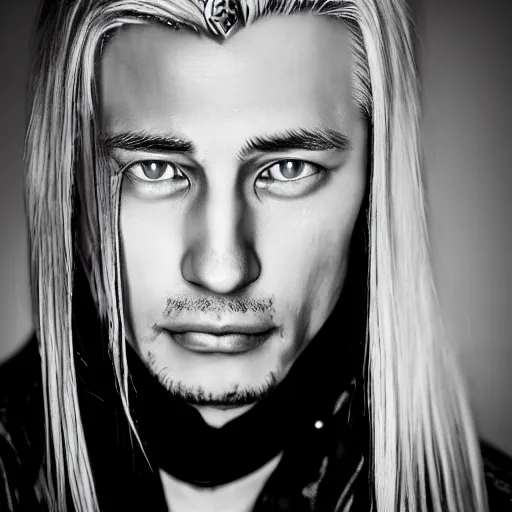 Image similar to A photo of sephiroth, award winning photography, 50 mm, perfect faces.