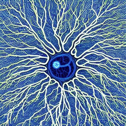 Image similar to neuron, science, scientific paper, scientific art, scientific, dendrites, axon, and a cell body, soma