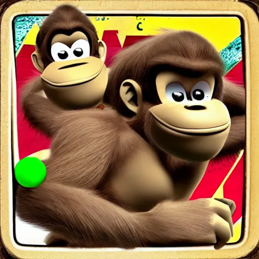 Prompt: donkey kong vs konkey dong