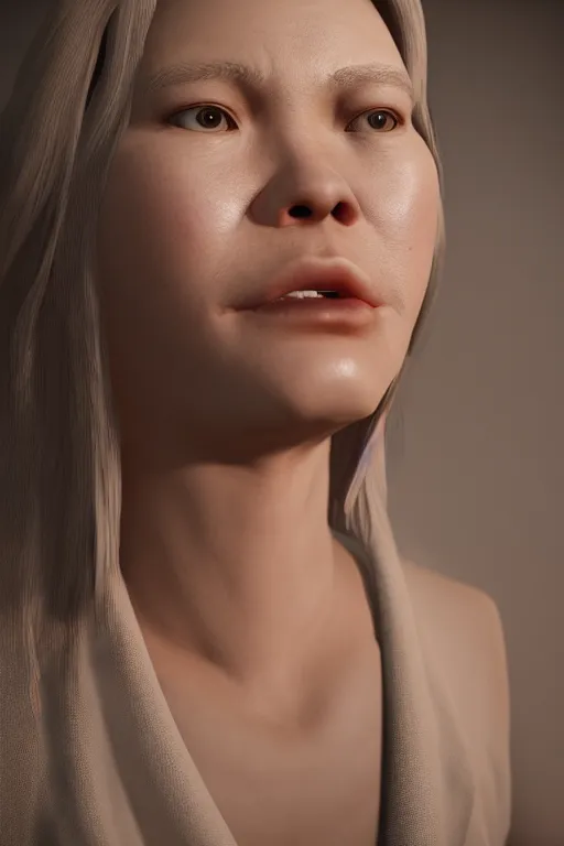Image similar to photo of a woman, hyper realistic, 8k, trending on cgisociety, by Haruhiko Kawaguchi, unreal engine