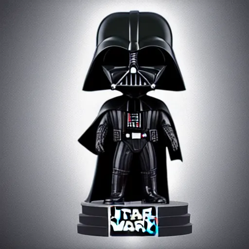 Prompt: darth vader funko pop, 8 k, realistic