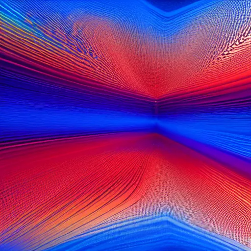 Prompt: wave of particles, blue, orange, and brown colors, featured on behance, generative art, uhd image, fractalism, painterly, refik anadol, media art, media facde, motion graphic, particles, fluids, 3 d, rendering, octane, c 4 d