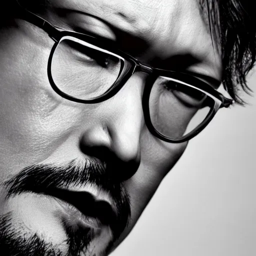 Prompt: Hideo Kojima in a secret United States Base, tense expression, hyper realistic, Cinematic lighting, 4k resolution 1080p
