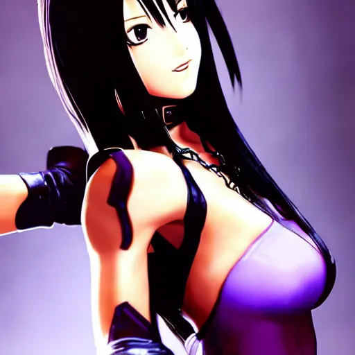 Image similar to tifa lockhart in jojos bizarre adventure