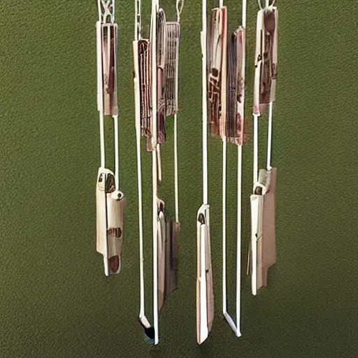 Image similar to “wind chimes of the future”