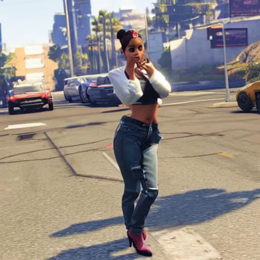 Image similar to Ariana Grande in GTA 5