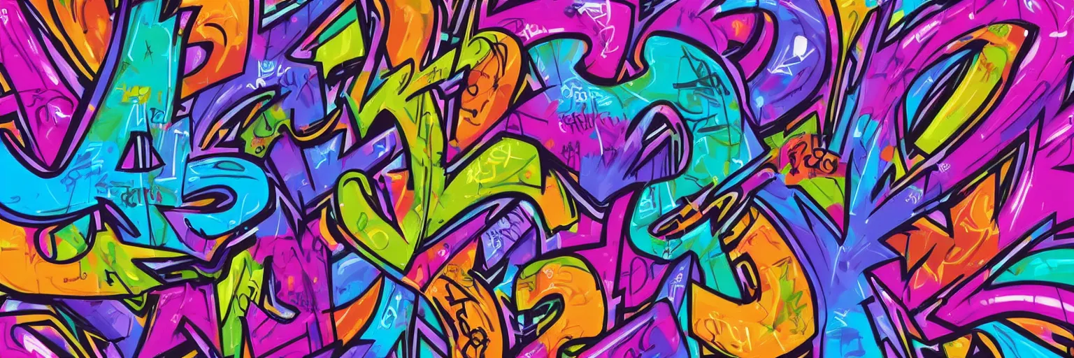 Image similar to graffiti letters, graffiti writing, graffiti, highly detailed, digital painting, artstation, concept art, sharp focus, illustration, by lisa frank