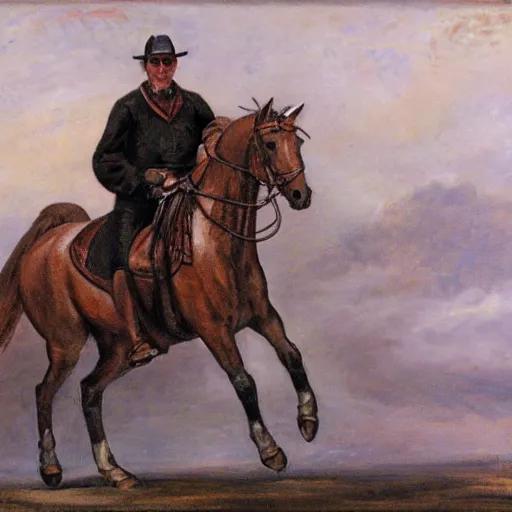 Image similar to lee duncan riding a horse,