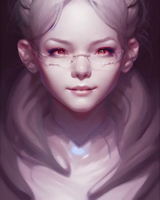 Image similar to digital art, fantasy portrait of smiling girl, by James Jean and by artgerm, by ross tran , ultradetailed, charachter design, concept art, trending on artstation,