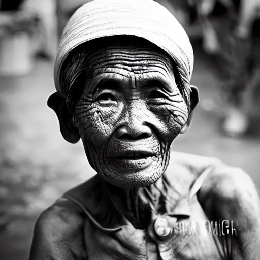 Image similar to an old Thai farmer 1970s, XF IQ4, 150MP, 50mm, F1.4, ISO 200, 1/160s, natural light