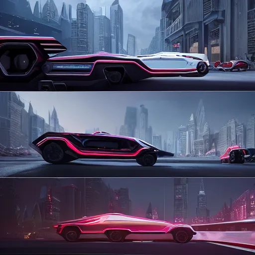 Image similar to sci-fi cars on the coronation of napoleon painting and digital billboard in the middle, unreal engine 5, keyshot, octane, artstation trending, ultra high detail, ultra realistic, cinematic, 8k, 16k, in style of zaha hadid, in plastic, dark, tilt shift,