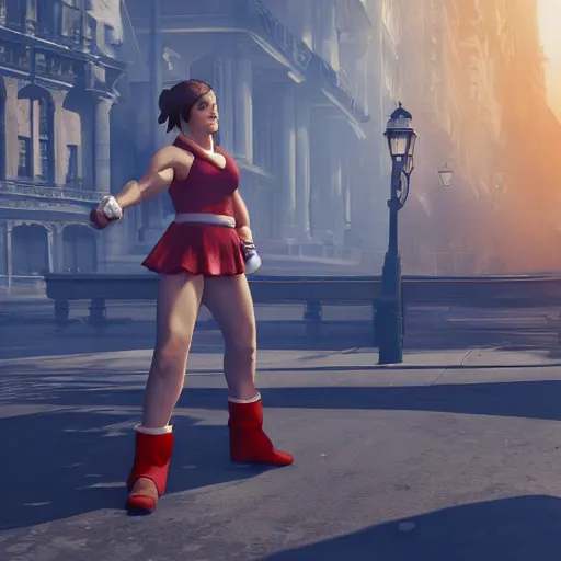 Prompt: emma watson in street fighter 5, 4 k, ray tracing