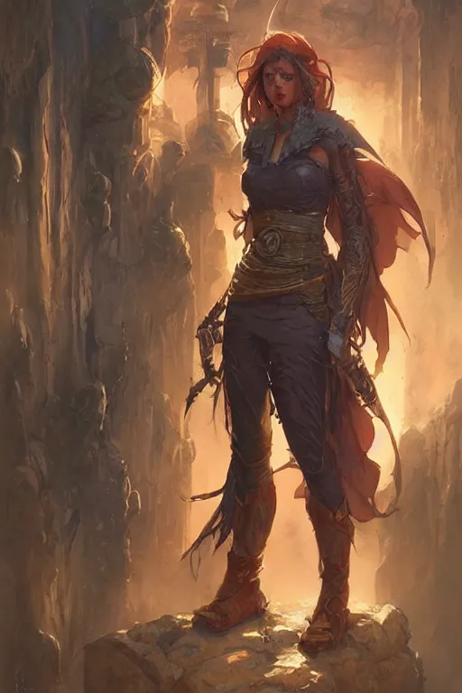 Prompt: heroic urban fantasy character study, realistic sharp details, magical realism, full body portrait, costume concept art, by jordan grimmer and greg rutkowski and larry elmore