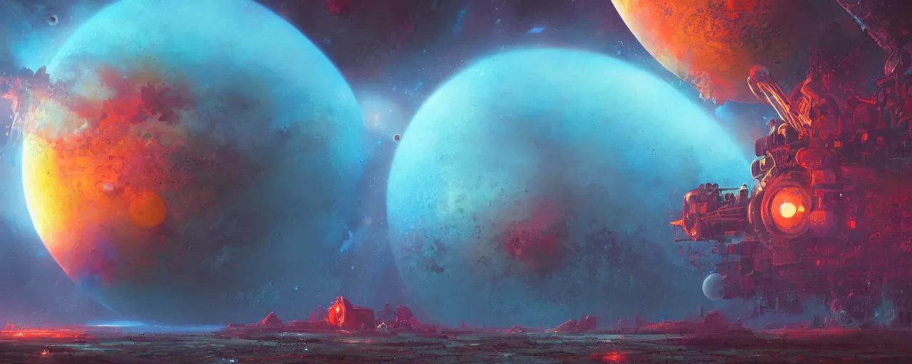 Image similar to ” gas planet, [ cinematic, detailed, epic, widescreen, opening, establishing, mattepainting, photorealistic, realistic textures, octane render, art by paul lehr ] ”