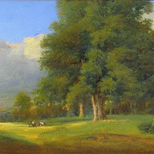 Image similar to a landscape painting by C. A. Henry.