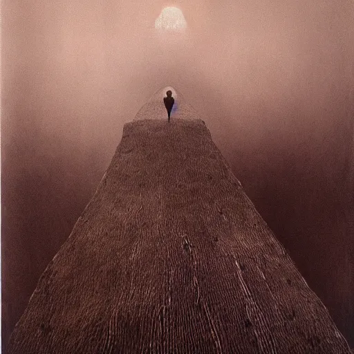 Image similar to a photo by Zdzislaw Beksinski