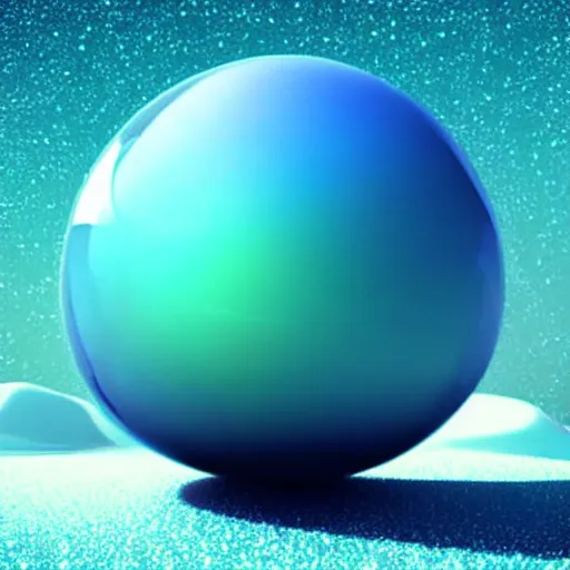 Image similar to vague antidescriptive acrylic vital exopoison fluid blob sphere : density infinite, macro seminal dream points of icy, frozen vaporwave shards tempted to turn into a dream scenery, high quality topical render