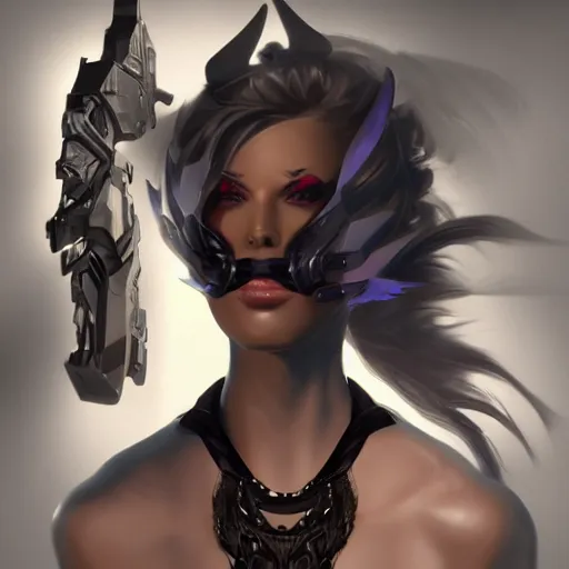 Image similar to Shadowrun character art, headshot, illustration, trending on ArtStation, by Rolf Armstrong