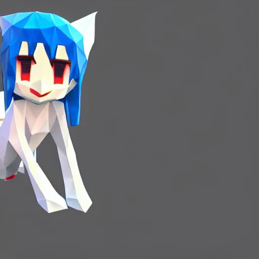 Image similar to low poly rimuru