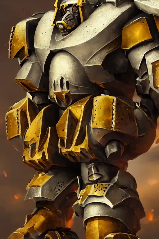 Image similar to armor portrait hero wargreymon 4 0 k horus heresy fanart - the primarchs emperor by johannes helgeson animated with vfx concept artist & illustrator global illumination ray tracing hdr fanart arstation zbrush central hardmesh 8 k octane renderer comics stylized