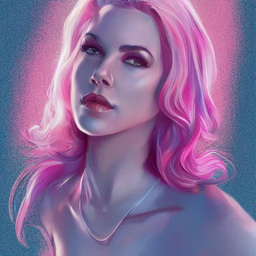 Image similar to burt reynolds, full body, entire body, pink hair, gorgeous, amazing, elegant, intricate, highly detailed, digital painting, artstation, concept art, sharp focus, illustration, art by Ross tran