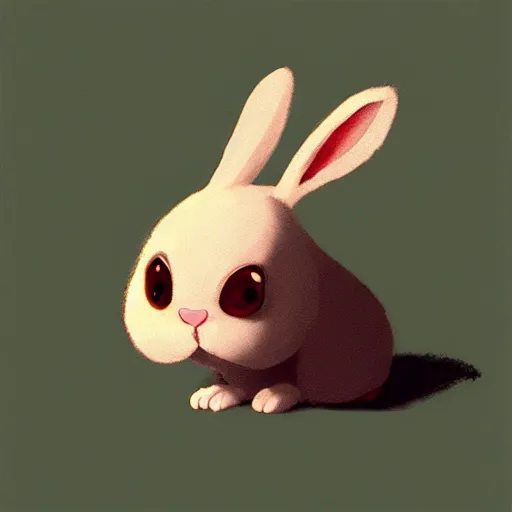 Image similar to goro fujita illustration of a cute bunny, art by goro fujita, plain drawing, concept art, sharp focus, artstation