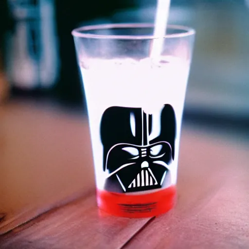 Prompt: photo darth vader heavy drinking, cinestill, 800t, 35mm, full-HD