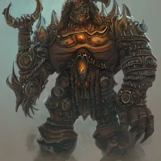 Image similar to A giant sandstone golem, intricate, detailed, World of Warcraft concept art, award winning drawing,