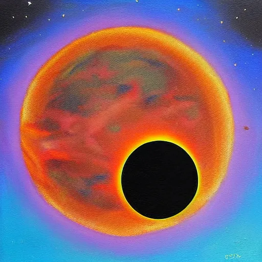 Prompt: surreal nuclear eclipse blast, art by sandra pelser, joshy sly