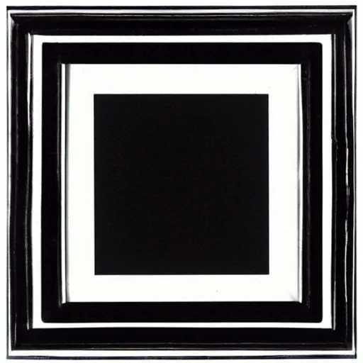 Image similar to filled square canvas of the blackest black ink by karl gerstner, solid color, full frame, 8 k scan, no border