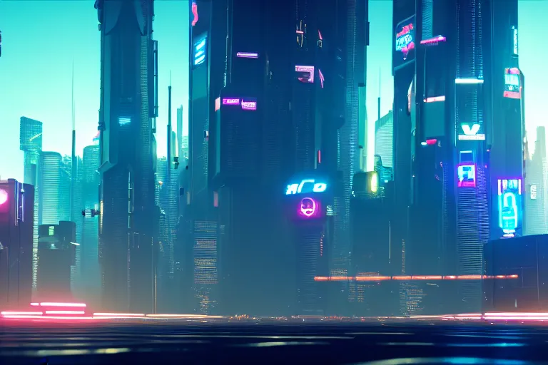 Prompt: a cute big robots in at cyberpunk city. super realistic 8 k render of a elegant, cinematic composition