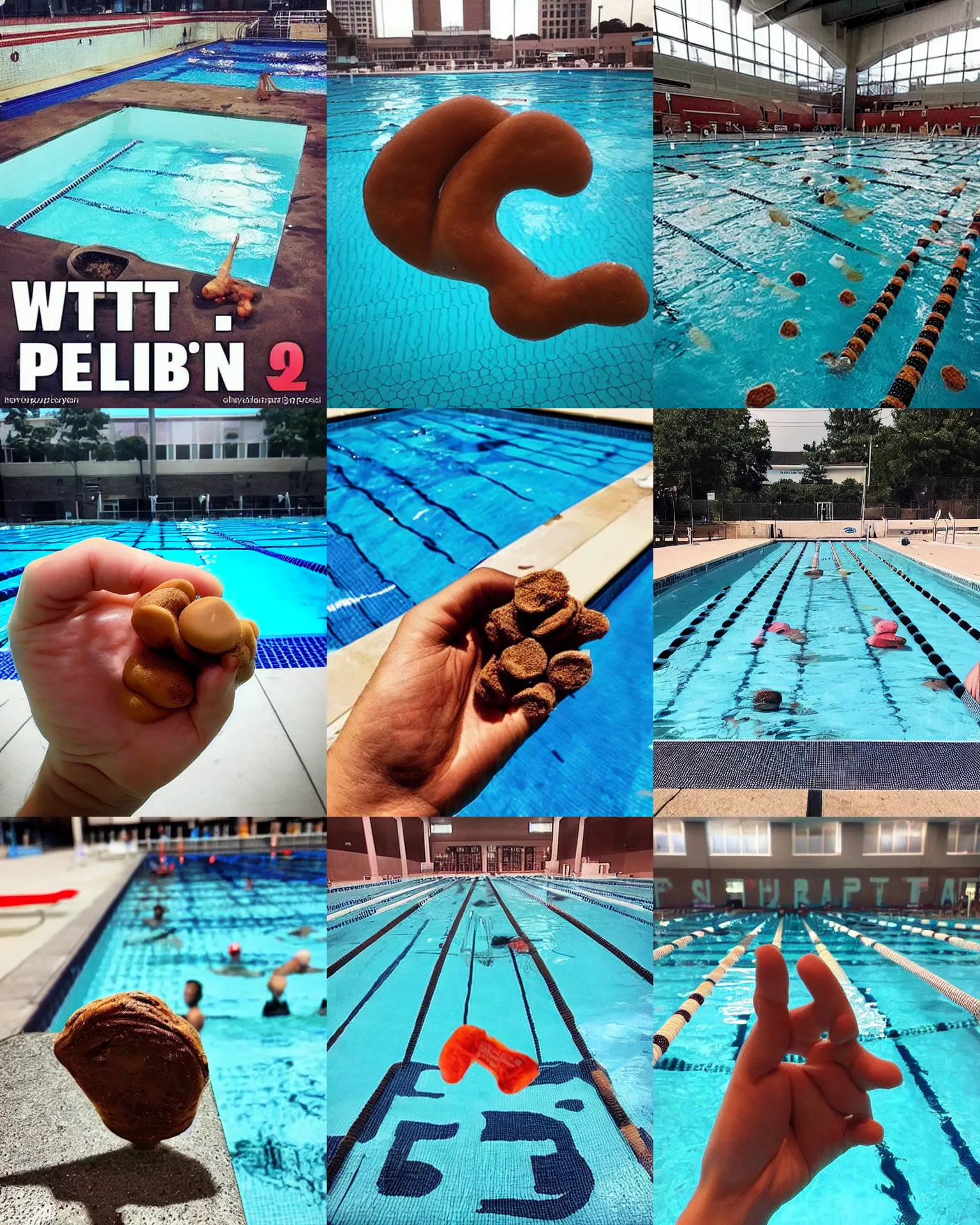 Image similar to wtf! is this poop on the public pool? hell nah can't have shit in detroit smh, instagram post, viral post, viral image, viral on instagram, viral on twitter, phone quality