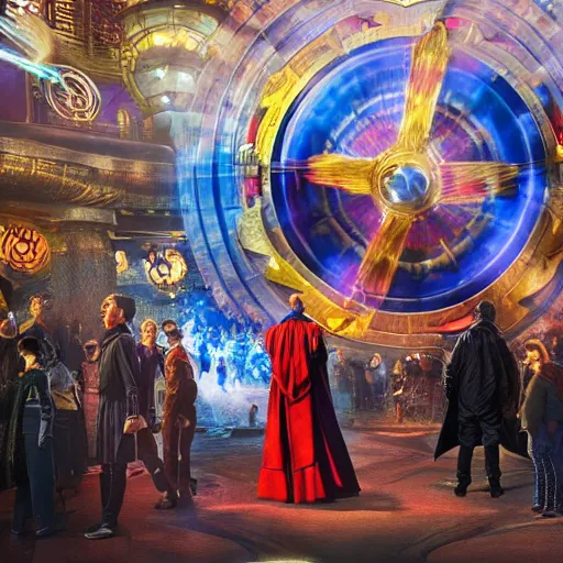 Prompt: doctor strange shattered realm at Disneyland