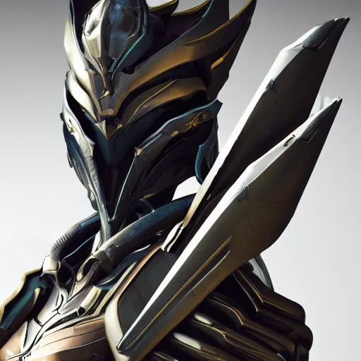 Prompt: close up bust of valkyr prime warframe, doing an elegant pose, highly detailed, artstation, deviantart, 8k octane render