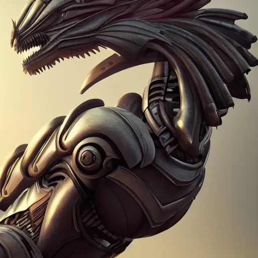 Prompt: stunning cinematic realistic back end shot with an upward angle, of a beautiful hot anthropomorphic robot female dragon, well designed highly detailed cute female dragon head with slick eyes, looking back at the camera with a smirk, well armored, detailed claws, high quality, HD octane render, fantasy, furry art, Artstation, Deviantart, Furaffinity