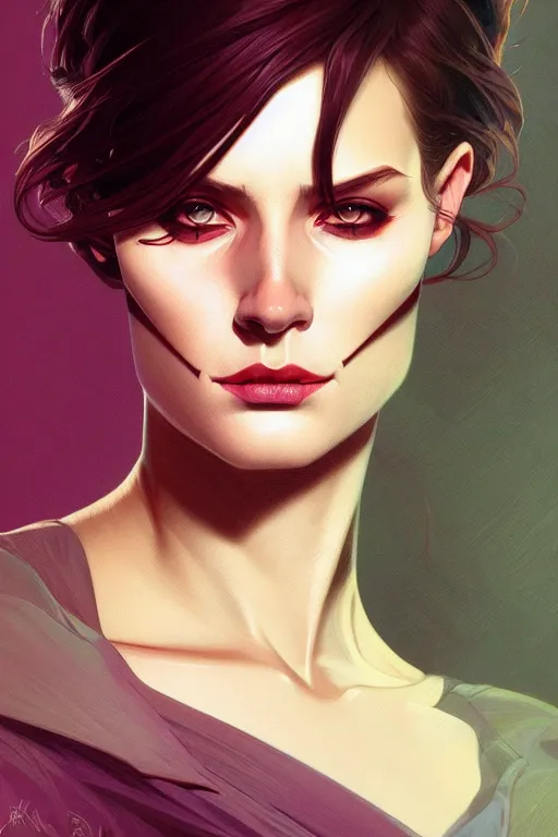 Image similar to a portrait of harvey dent, fantasy, sharp focus, intricate, elegant, digital painting, artstation, matte, highly detailed, concept art, illustration, ambient lighting, art by ilya kuvshinov, artgerm, alphonse mucha, and greg rutkowski