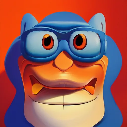 Image similar to face icon stylized minimalist the ren & stimpy show, loftis, cory behance hd by jesper ejsing, by rhads, makoto shinkai and lois van baarle, ilya kuvshinov, rossdraws global illumination