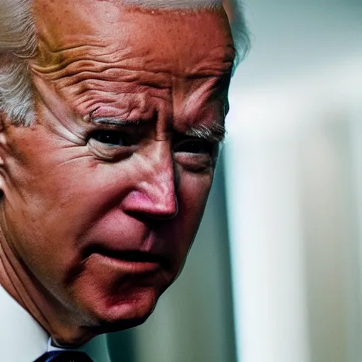 Image similar to joe biden optical illusion, movie still, cinematic lighting