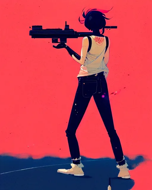 Image similar to a ultradetailed beautiful panting of a womanshooting a free throw, by conrad roset, greg rutkowski and makoto shinkai, trending on artstation