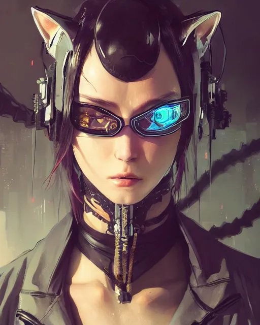 Anime Cyberpunk Cat Girl - KillerKittenDesigns - Digital Art, Fantasy &  Mythology, Fantasy Men & Women, Females - ArtPal